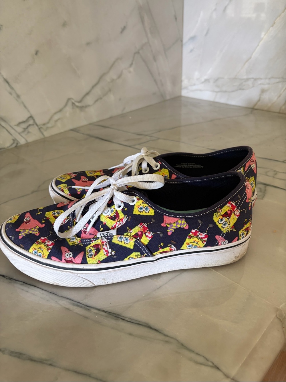 Vans Navy SpongeBob & Patrick Graphic Lace-Up Sneakers